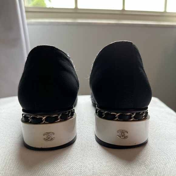 Chanel tweed block heel pumps - Picture 3 of 14